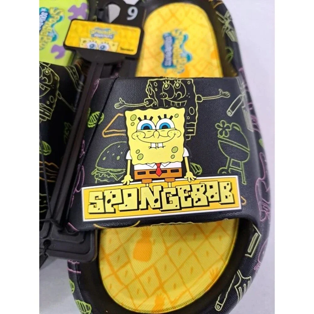 Sponge Bob & Patrick Waterproof Lightweight 2D Sandals Men's Size 9
